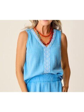 NWOT Carve Designs Women’s KAYLA GAUZE TANK S Small